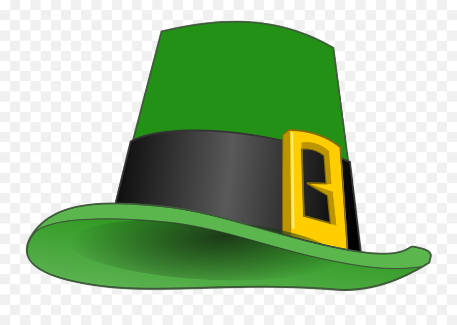 Hat Green Leprechaun - Free Vector Graphic On Pixabay Leprechaun Hat Clip Art Png,Black Cap Png