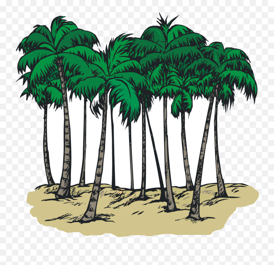 Library Of Trees Vector Downloads Png - Transparent Beach House Clipart,Group Of Trees Png