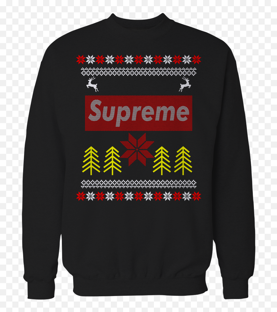 Supreme Black Crewneck - Being As An Ocean Png,Supreme Png