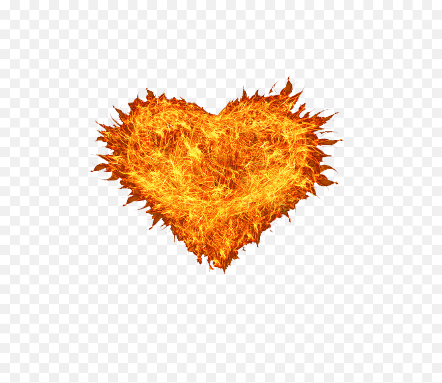 Emoji Fire Png - Fire Heart Png Transparent Coração Peace In My Heart,Heart Emoji Png Transparent