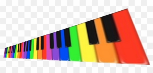 Download Colorful Piano Keys - PNG Image with No Transparent