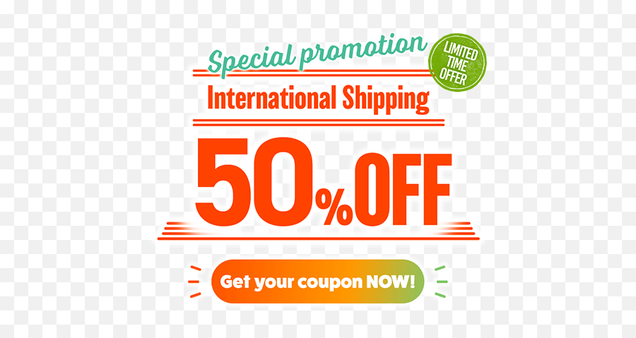 International Shipping Discount - Graphic Design Png,Limited Time Offer Png