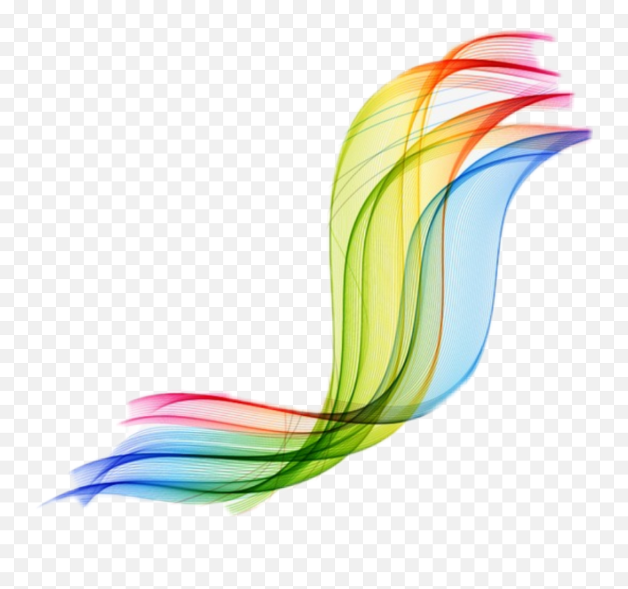 Rainbow Vector Swirl Swoosh - Vector Transparent Rainbow Logo Png,Swirl Transparent Background