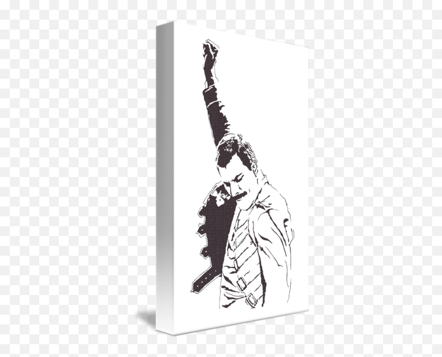 Freddie Mercury - Freddie Mercury Art Black And White Png,Freddie Mercury Png