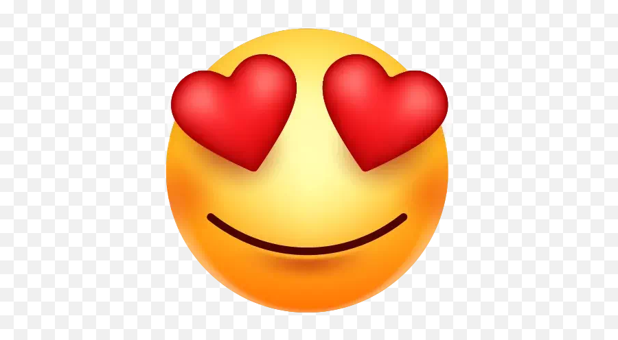 Whatsapp Heart Eyes Emoji Png Photos Mart - Whatsapp Emoji Heart Png,Whatsapp Png