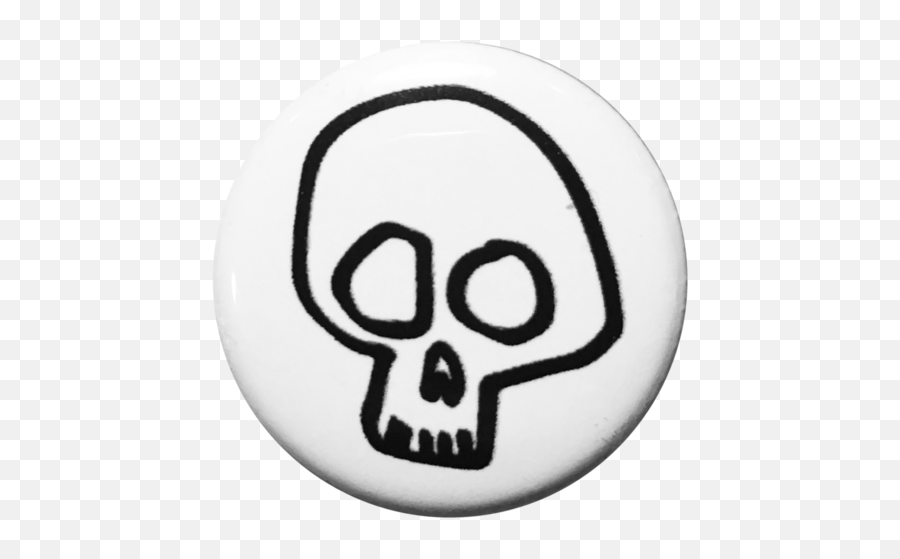White Skull Button - Emblem Png,White Skull Png