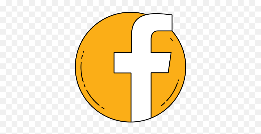 Logo Orange Facebook Free Icon Of Famous Logos In - Cross Png,Facebook Logo Icon