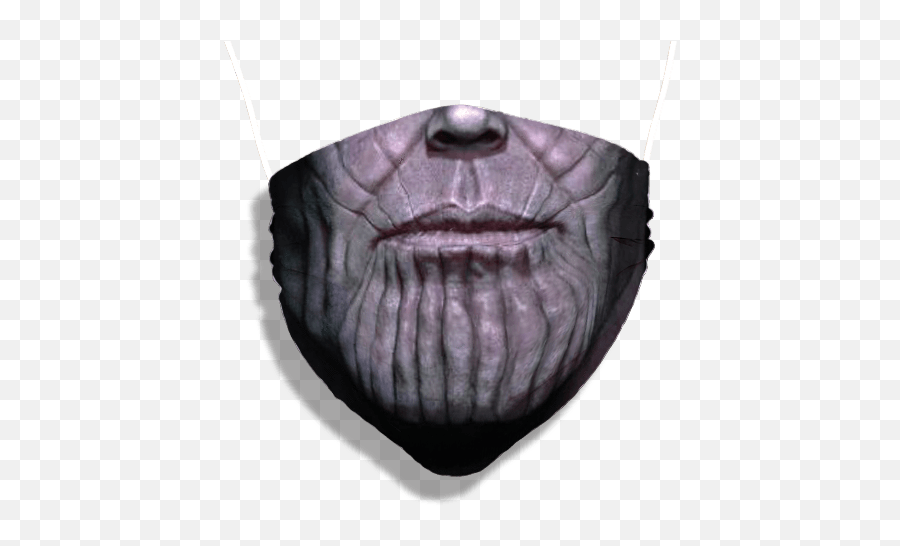 The Mad Titan Mask Washable And Moisture Barrier - Thanos 3d Head Png,Thanos Face Png