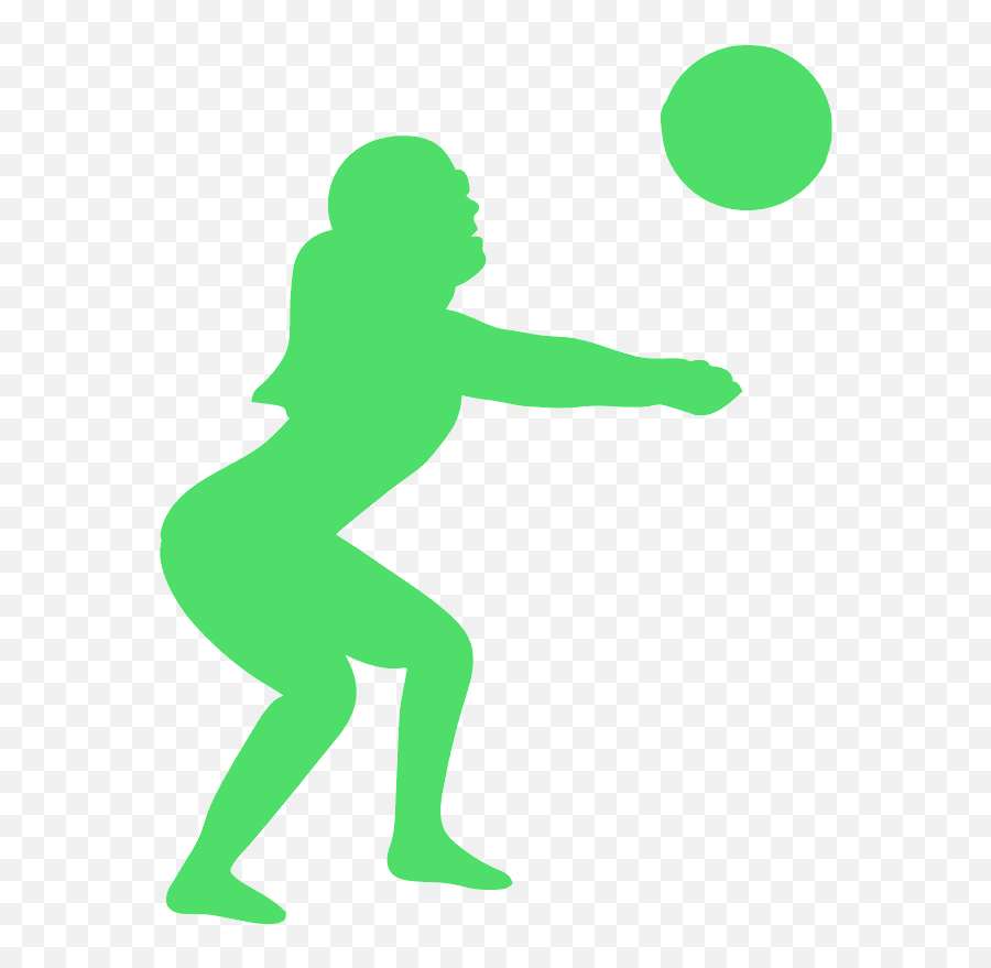 Beach Volleyball Silhouette - Sporty Png,Volleyball Silhouette Png