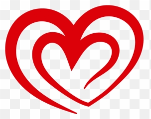 Curved Red Heart Outline Png Image - Girly,Heart Outline Transparent