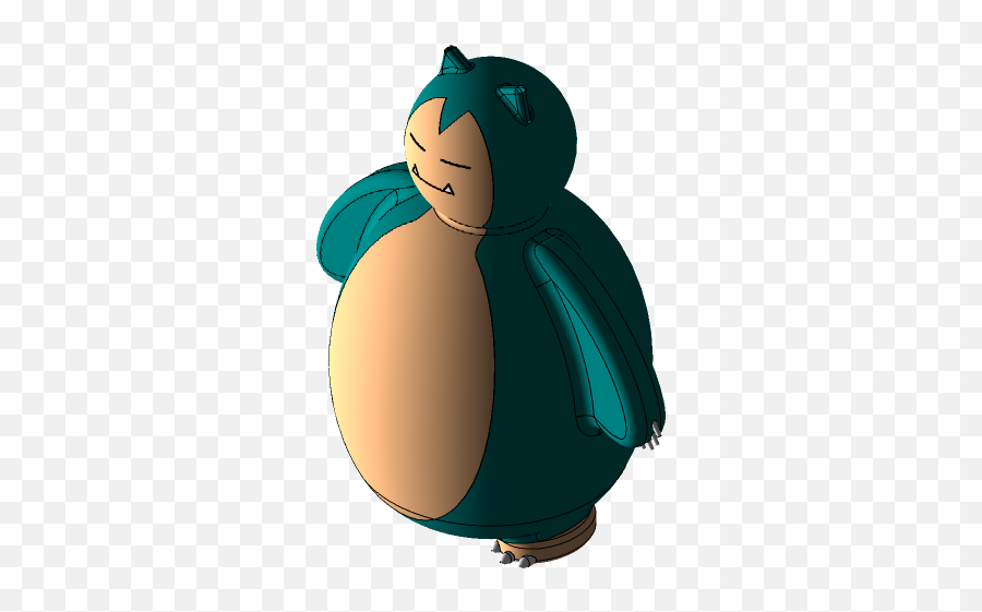 3d Cad Model Library - Fictional Character Png,Snorlax Transparent