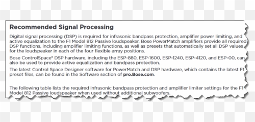 Filef1 Model 812 Passive Dsppng - Bose Portable PA Dot