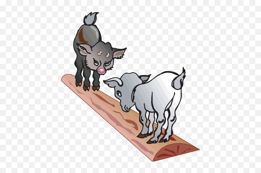 Three Billy Goats Png Transparent Goatspng - Moving Cartoon Goat,Goats Png