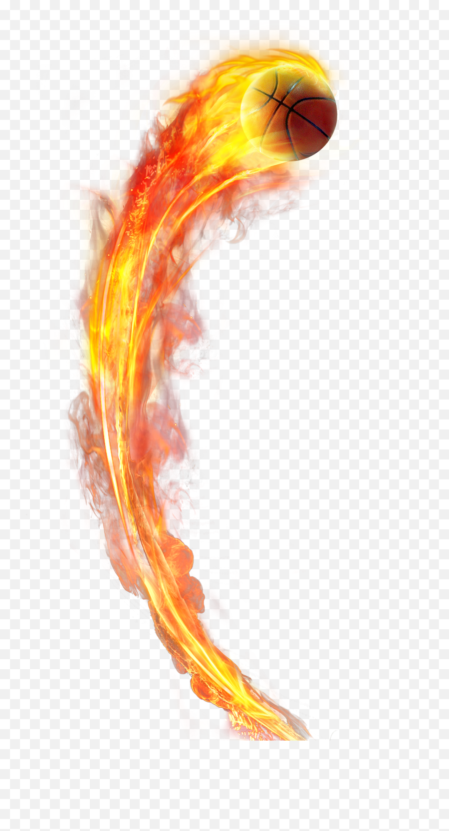 Basketball Flame Fire Sticker By Crystal - Fire Ball Basketball Png,Flaming Basketball Png