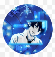 Blue Anime Aesthetic Rin Okumura - Fictional Character Png,Rin Okumura Transparent