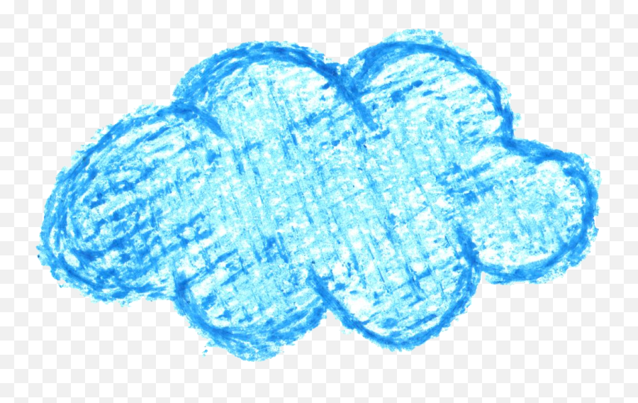 6 Crayon Cloud Drawing Transparent - Cloud Crayon Drawing Png,Crayons Png