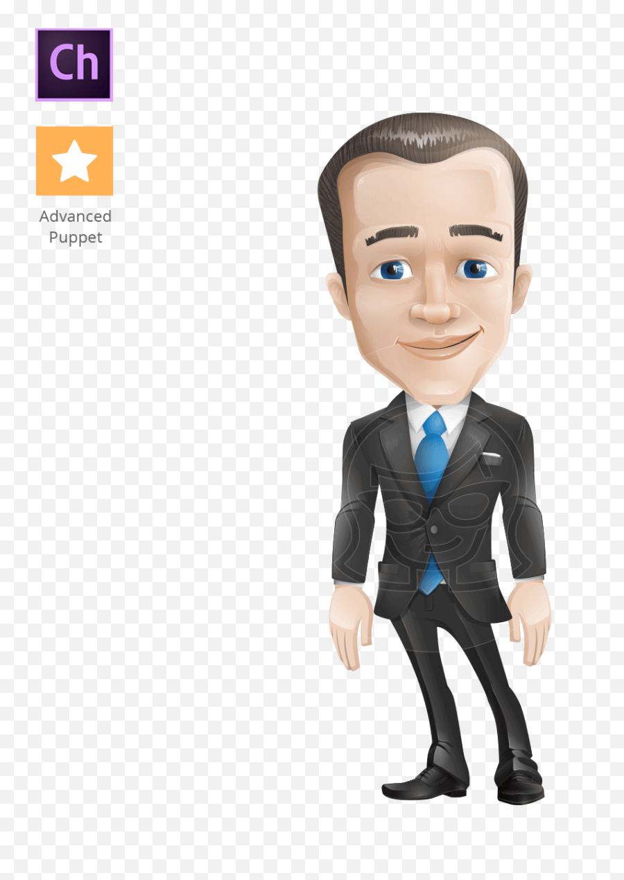 Business Icon Character Animator Puppet - Adobe Character Animator Flat Puppet Png,Photo Business Icon
