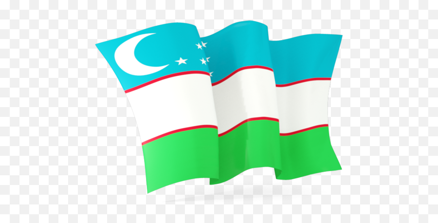 Waving Flag Illustration Of Uzbekistan - Animated Flag Of Niger Png,Waving American Flag Icon