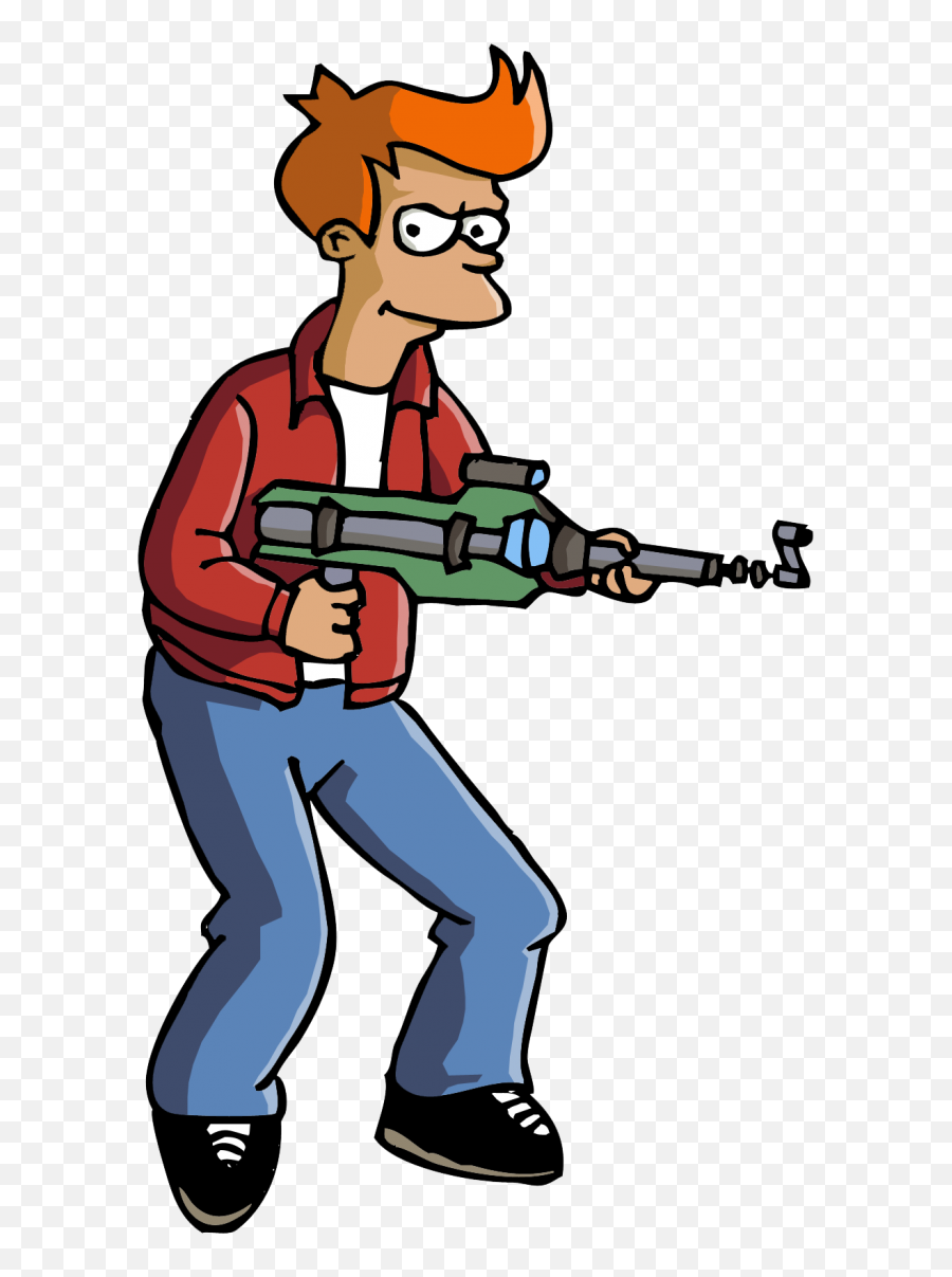 Futurama Fry Gun Png Image - Futurama Fry,Cartoon Gun Png