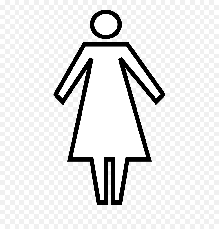 Clipart Bathroom Symbol Transparent - Woman Symbol Png,Bathroom Sign Png