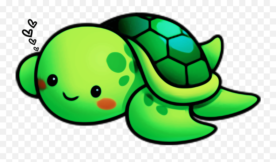 Cute Turtle Png - Cute Sea Turtle Drawing,Cute Turtle Png