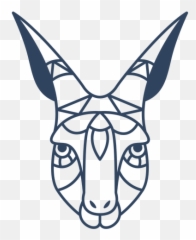 Mandala Gazelle Head Stroke Transparent Png U0026 Svg Vector - Animales Mandalas