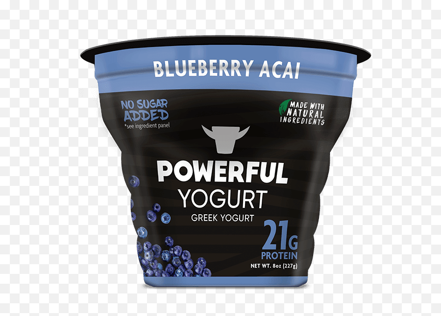 Blueberry Acai Yogurt Powerful High Protein Foods - Powerful Yogurt Png,Yogurt Png
