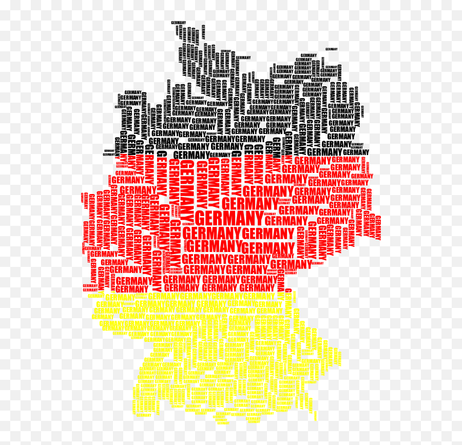 Png Germany Map Typography Flag Colors - Graphic Design,Germany Png