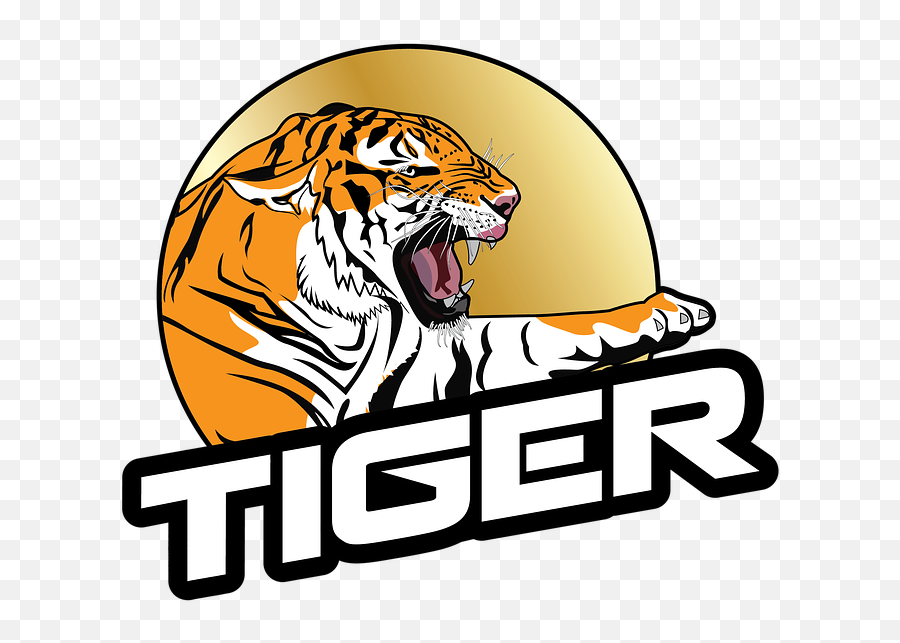 Tiger Roaring Right - Free Image On Pixabay Tiger Name Image Download Png,Tiger Logo Png