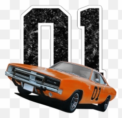 600 X 613 3 0 - General Lee Car Art Png,Muscle Car Png