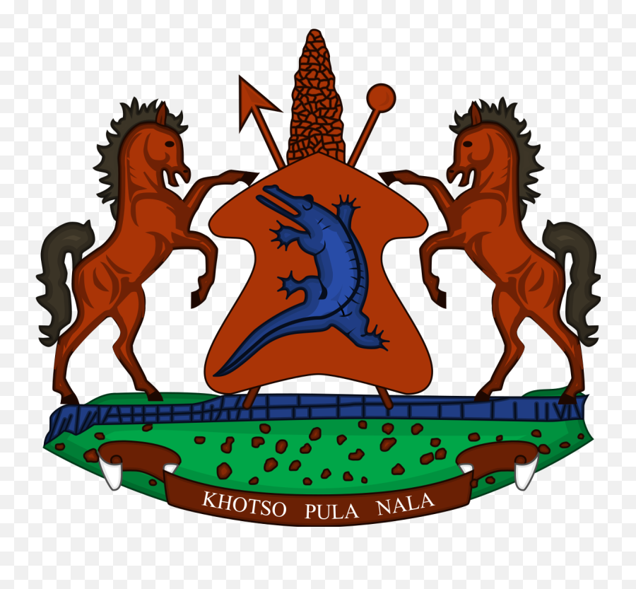 Coat Of Arms Lesotho - Wikipedia Lesotho Coat Of Arms Png,Nala Png