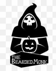 Dizzy Designs - The Bearded Monk Halloween Logo png