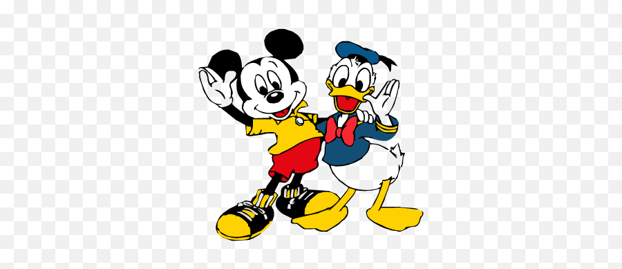 Mickey Mouse Donald Duck Vector Logo - Cartoon Mickey Mouse And Donald Duck Png,Mickey Logo