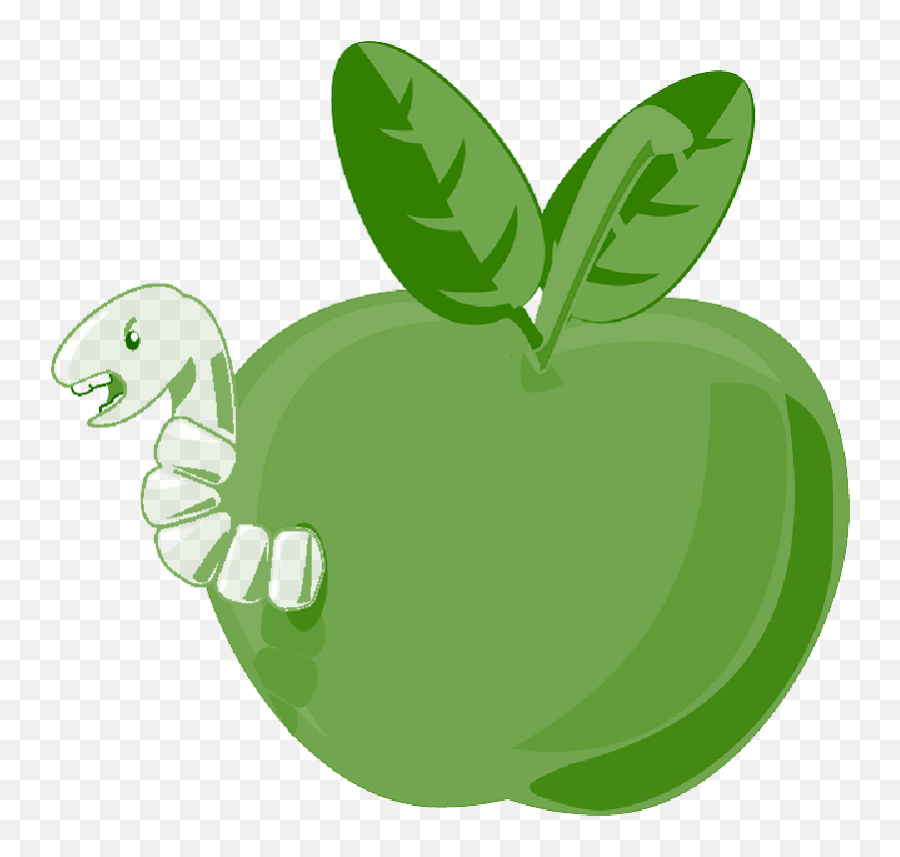 Red Green Apple Food Fruit Small Apples Bitten - Cartoon Clipart The Worm Png,Bitten Apple Png