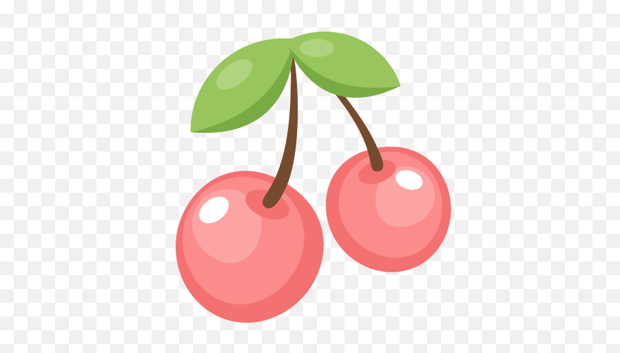 Cherries Svg Cut Files For Scrapbooking Cherry - Cute Cherry Clipart Png,Cherry Png