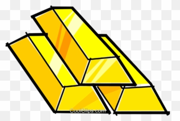 Gold Bars Royalty Free Vector Clip Art Illustration - Gold Bars Clip Art Png,Gold Bars Png
