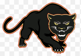 Library Of Panther With Football Clip Png - Illustration