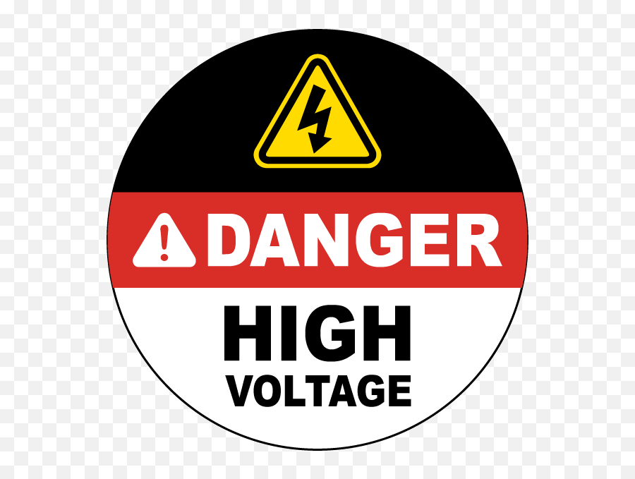 Vinly Safety Sign Decal Danger Look Out For Forklifts - Danger High Voltage Symbol Png,Danger Sign Png