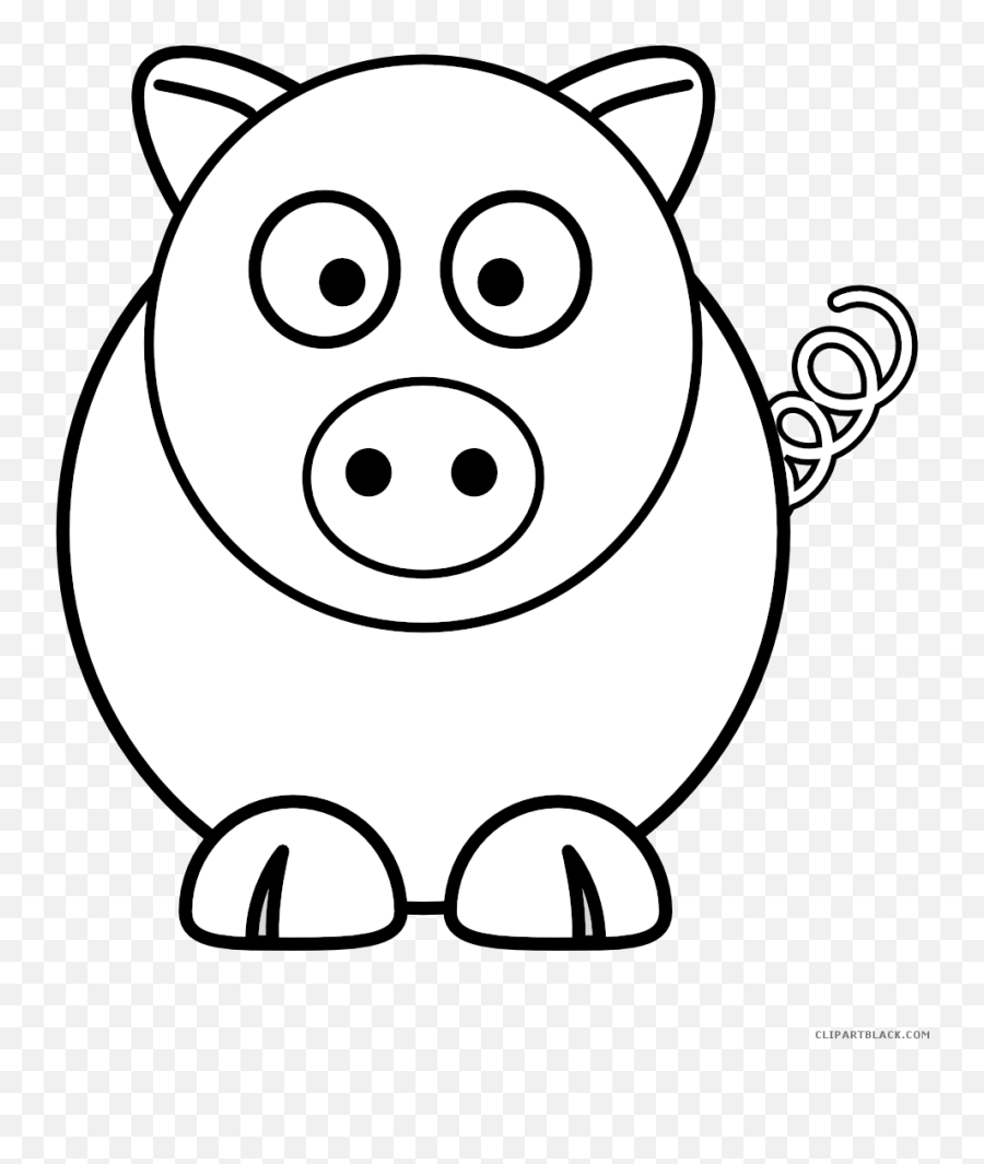 Pigs Clipart Outline - Cartoon Pig Clipart Png,Pigs Png