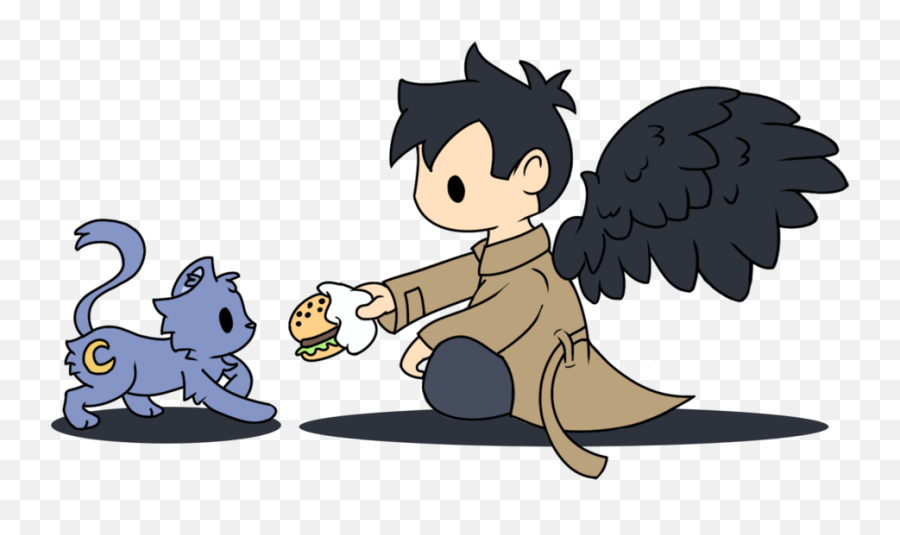 Download Clip Art Transparent Library Castiel - Castiel Chibi Supernatural Png,Supernatural Png