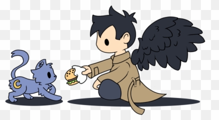 Download Clip Art Transparent Library Castiel - Chibi Supernatural png