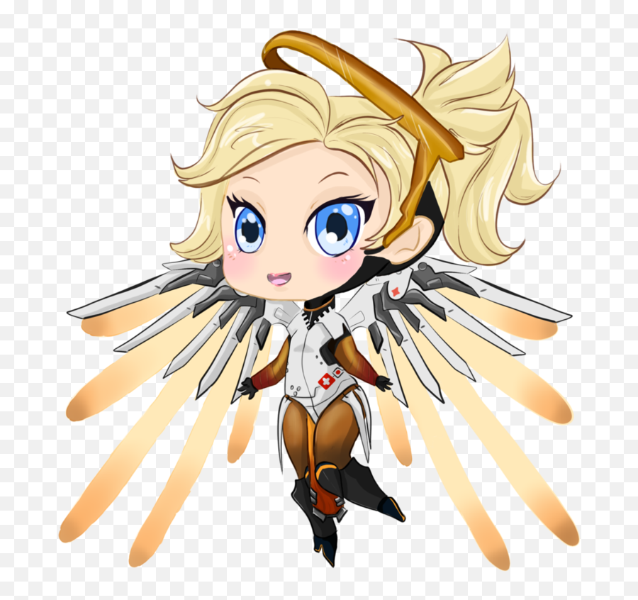 Mercy Drawing - Easy Mercy Overwatch Drawing Png,Overwatch Mercy Png