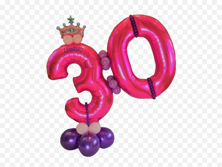30th Birthday Princess Theme Display - 30th Birthday Happy 30th Birthday Princess Png,Birthday Balloon Png