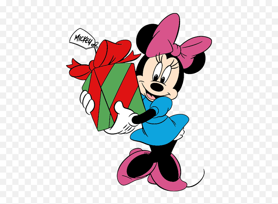 Download Minnie Mouse Clipart Presents - Minnie Mouse Minnie Mouse Christmas Clipart Png,Christmas Clipart Png
