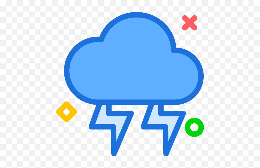 Thunder Rain Png Icon - Png Repo Free Png Icons Icon,Thunder Cloud Png