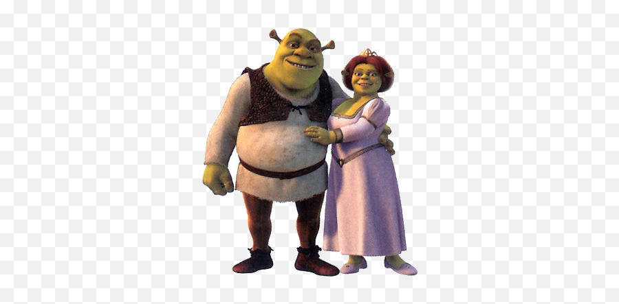 Cartoon Characters Madagascar And Shrek Png - Shrek And Fiona And Donkey,Shrek Png