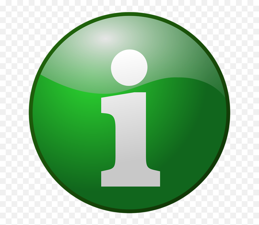 Info Icon Free Transparent Png Images - Info Clipart,Green Button Png