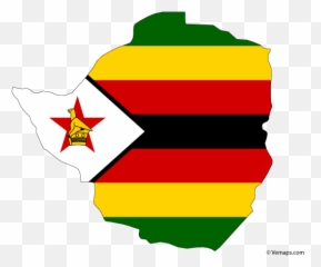 Zimbabwe Flag Map Vector Free - Png