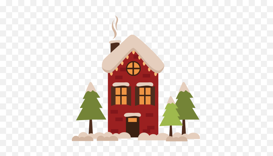 Winter House Png Clipart - Clip Art Winter House,House Cartoon Png