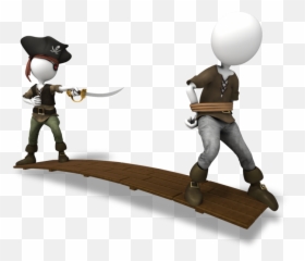 Wood Clipart Walk The Plank - Pirate Walking Gif png